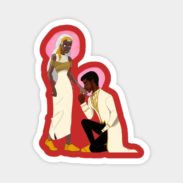 King and Queen of Wakanda Magnet by Visions_live