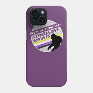 Nonbinary Pride Bigfoot Phone Case