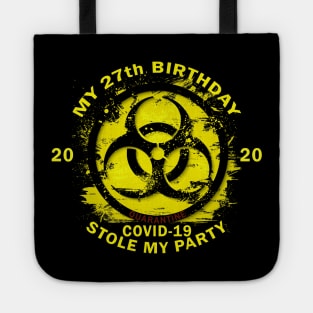 27th Birthday Quarantine Tote