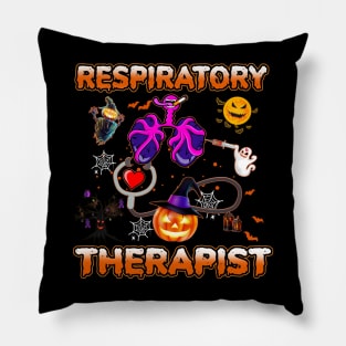 Respiratory Therapist Halloween Zombie Costume Scary Pumpkin Pillow