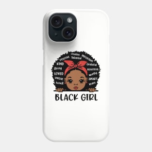 Black Girl, Black Girl Magic, African American Girl Phone Case