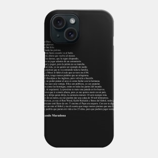 Diego Armando Maradona Frases Phone Case