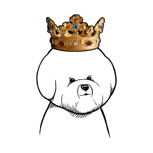 Bichon Frise Dog King Queen Wearing Crown T-Shirt