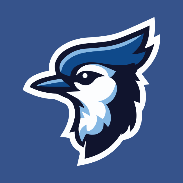 Blue Jay Mascot Baseball T-Shirt for Fans! by CC0hort