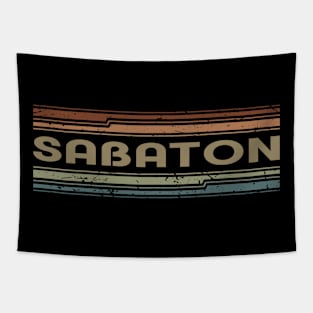 Sabaton Retro Lines Tapestry