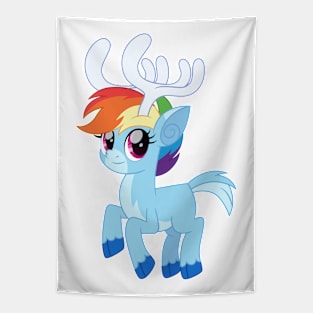 Rainbow Dash reindeer Tapestry