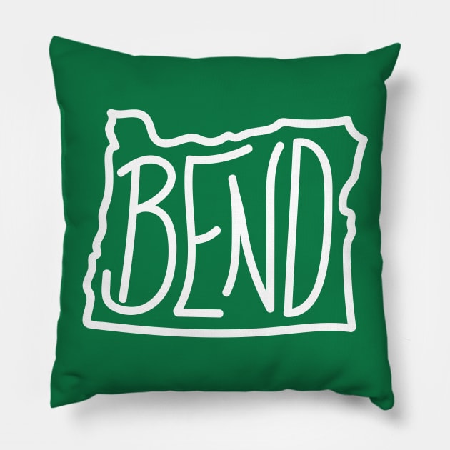 Bend Oregon Pillow by PodDesignShop