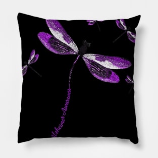 Dragonfly ALZHEIMER AWARENESS Gift Pillow