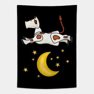 Little Cow Jumping Over The Moon Tapestry