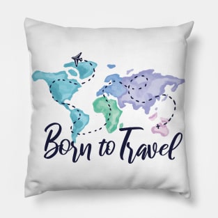 Born To Travel Pillow