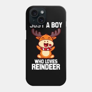 Just A Boy Who Loves Reindeer Kawaii Halloween Phone Case