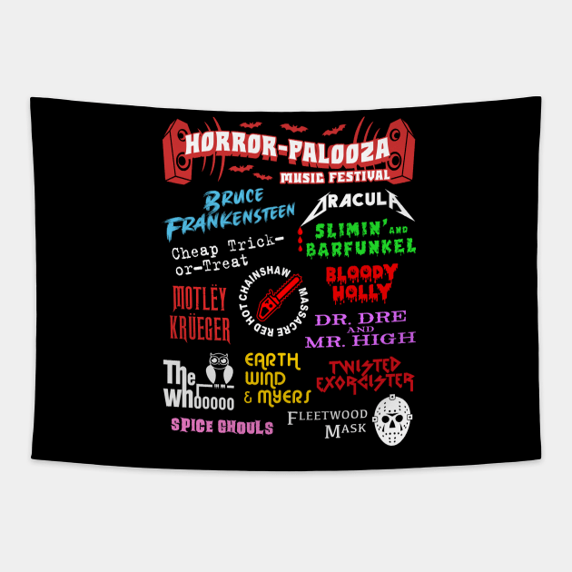 Horror-Palooza Music Festival Tapestry by rydrew