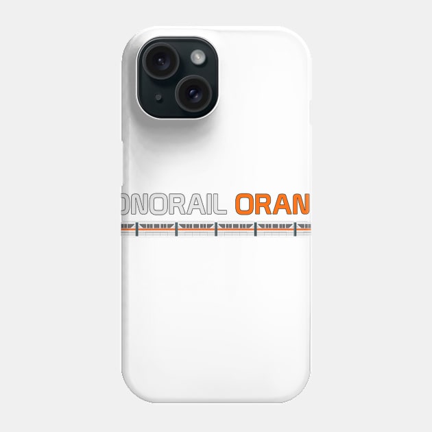 Monorail Orange Phone Case by Tomorrowland Arcade