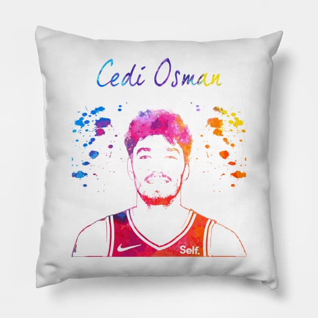 Cedi Osman Pillow by Moreno Art