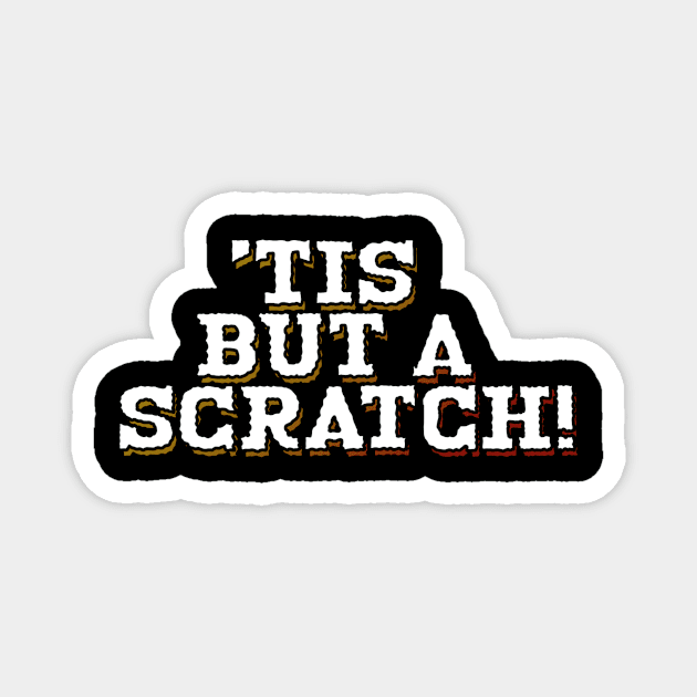 Tis But Some Text T-Shirt Magnet by FunFact Emporium