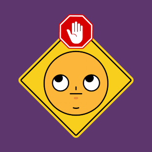 Alert Warning Facial Emoji Expressions #9 T-Shirt