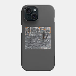 Early walk in the field Phone Case