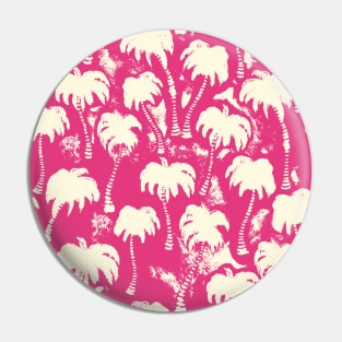 Hot Pink Aloha Palm Trees Pin