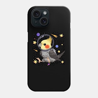 Cosmic Aviator: The Spacefaring Cockatiel Phone Case