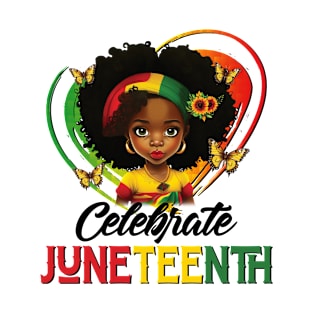 Juneteenth Celebrate girls kids T-Shirt