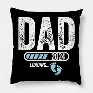 Dad 2024 loading for pregnancy announcement Pillow