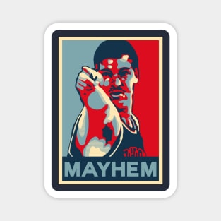 Bill Laimbeer Mayhem Obama Hope Large Print Magnet