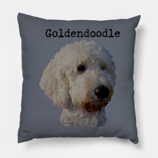Blonde Goldendoodle Dog Pillow