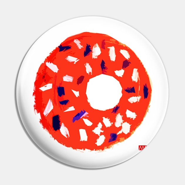 Doughnut Pin by myleshuntart