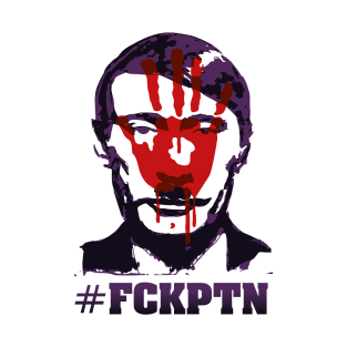 Fuck Putin (with bloody hand motif) T-Shirt