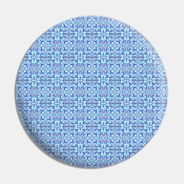 Blue Star Geometric Pattern Pin by GenAumonier