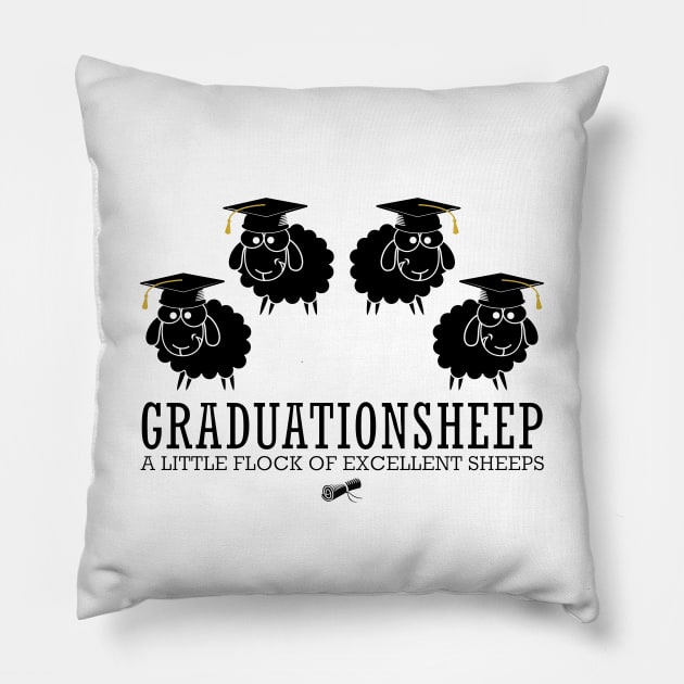 Graduationsheep Pillow by Mitalie