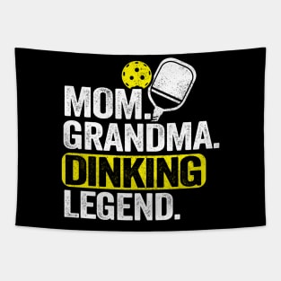 Mom Grandma Dinking Legend Funny Pickleball Tapestry