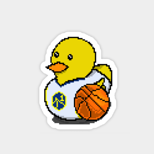 Warriors Basketball Rubber Duck 2 Magnet