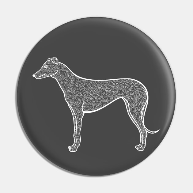 Greyhound - dog owners gift design Pin by Green Paladin