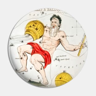 The zodiacs Aquarius, Piscis Australis and Ballon Aerostatique by Sidney Hall (1831) Pin