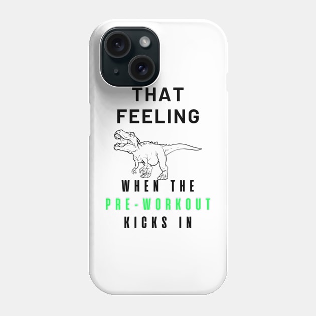 T-Rex Pre-Workout Phone Case by Statement-Designs