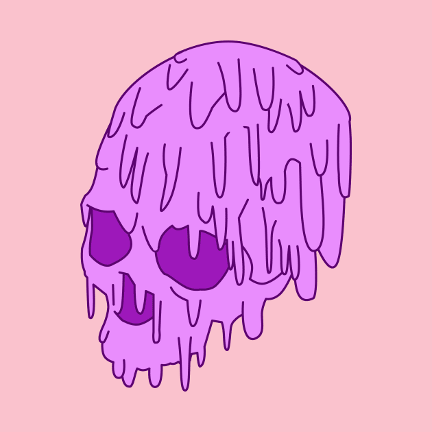 Pink Grime Skull by TipToeTee