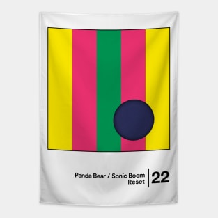 Panda Bear & Sonic Boom / Minimal Graphic Design Tribute Tapestry