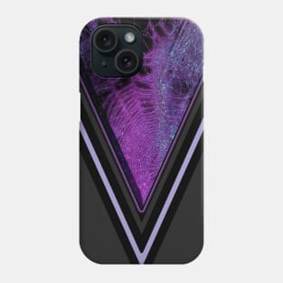 purple magical triangle spiderweb - goth witch Phone Case