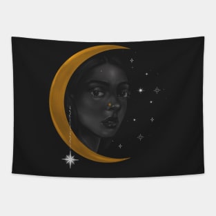 Lady of the moon Tapestry