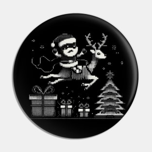 Christmas Santa and reindeer 32 Pin