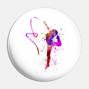 Rhythmic gymnastics in watercolor Pin