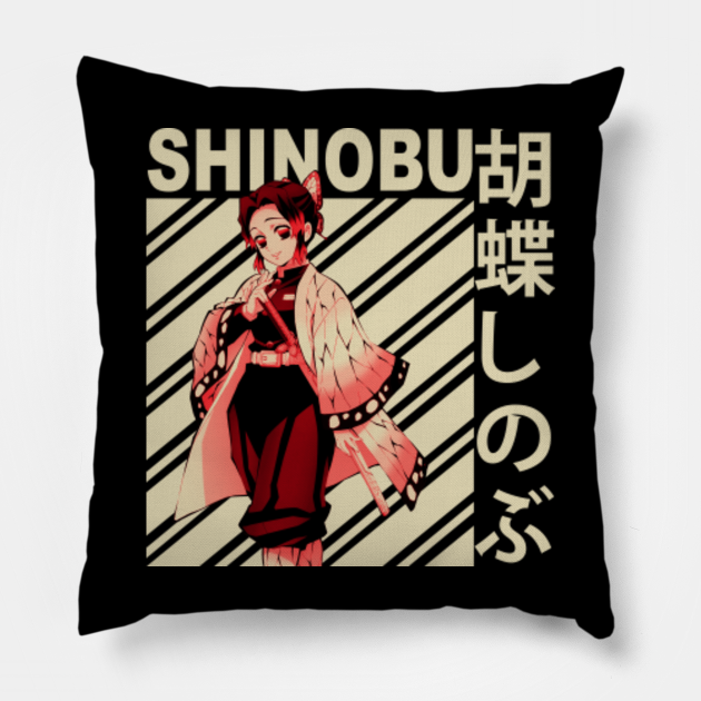 Shinobu Kocho - Demon slayer: kimetsu no yaiba - Shinobu Kocho - Pillow | TeePublic