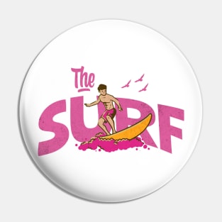 the summer surf club Pin