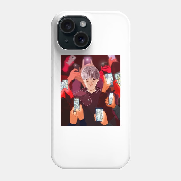 BTS Min Yoongi Suga Interlude: Shadow Fanart Phone Case by NiamhYoungArt