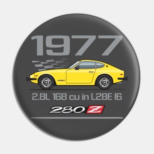 Sunburst yellow 77 280Z Pin