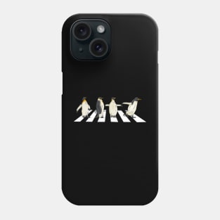 Waddle and Whisker Penguin Crossing Road, Tee for Penguin Aficionados Phone Case