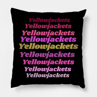 Yellowjackets repeat pattern Pillow