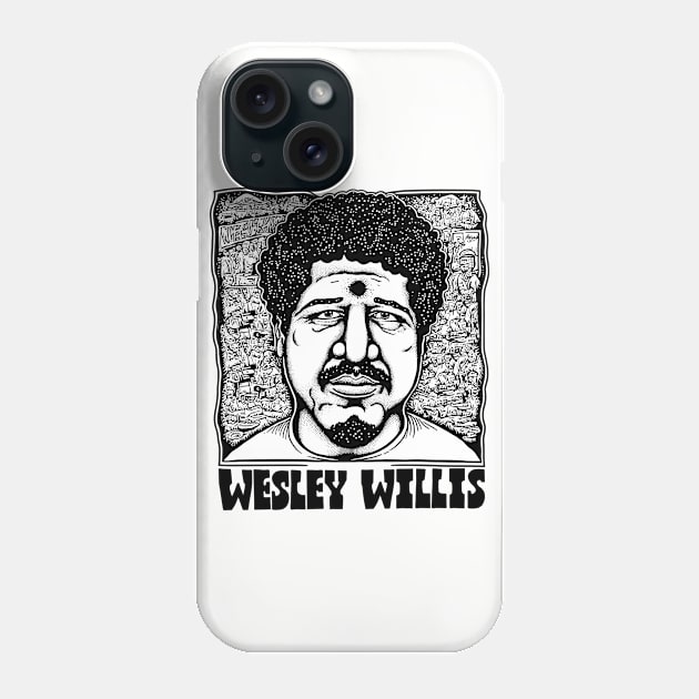 Wesley Willis / Retro Style Fan Art Design Phone Case by DankFutura