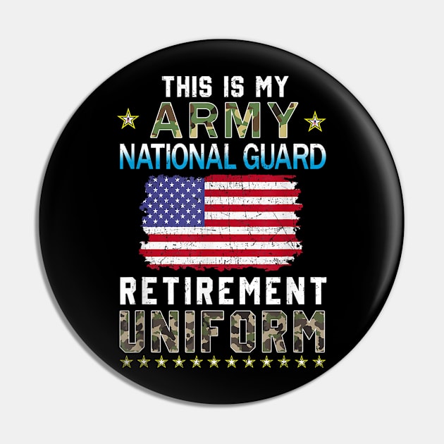 This is My Army National Guard Retirement Uniform Proud Army Retired Pin by Frogx